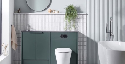 Go green for the latest on-trend bathroom look