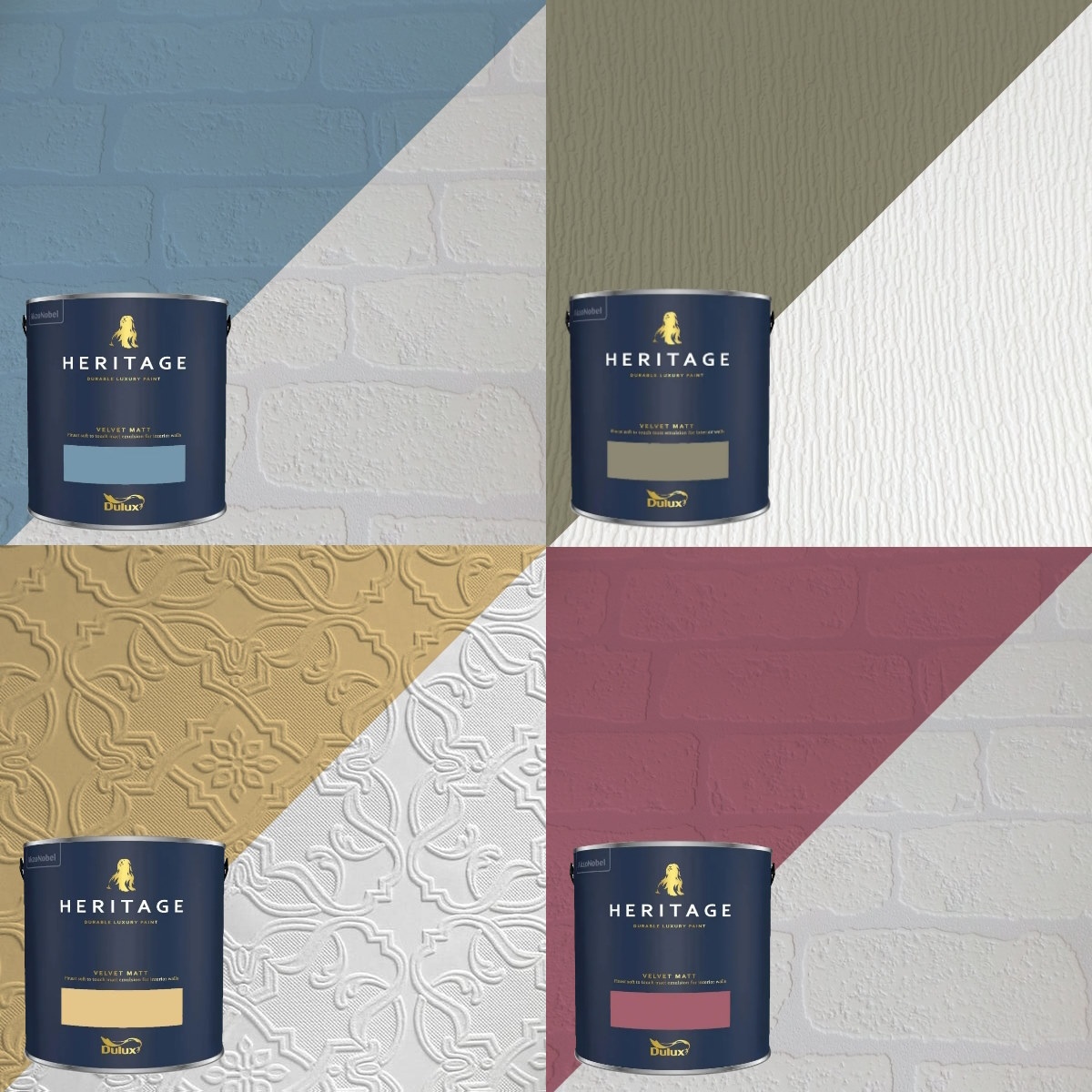 Create a unique design using paint and Anaglypta wallpaper