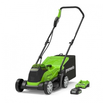 Greenworks 24V 33cm Cordless Lawnmower GWGD24LM33K4