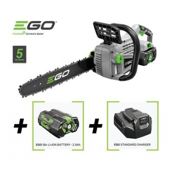 EGO POWER+ 56v 35cm Oregon Bar Brushless Chainsaw with 2.5Ah Battery & Standard Charger