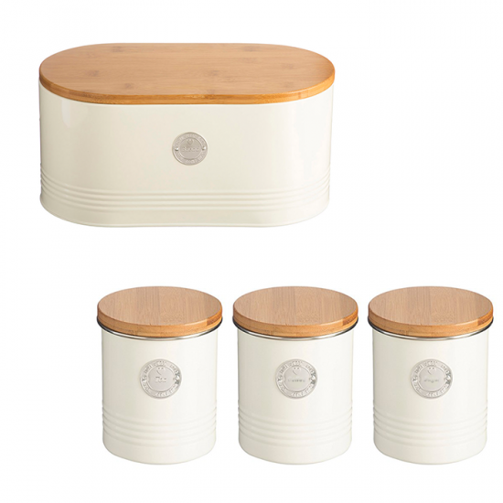 Typhoon Living 4 Piece Cream Storage Set | Colour Supplies